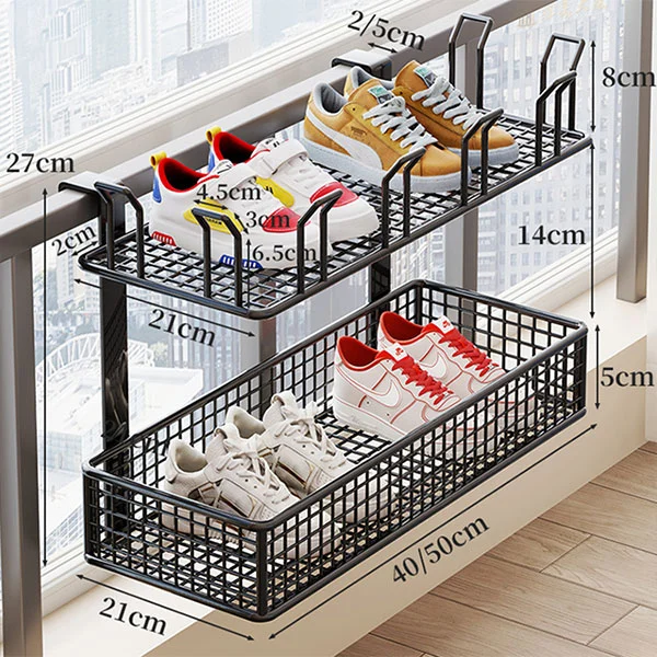 Metal Hanging Shoe And Sock Drying Rack