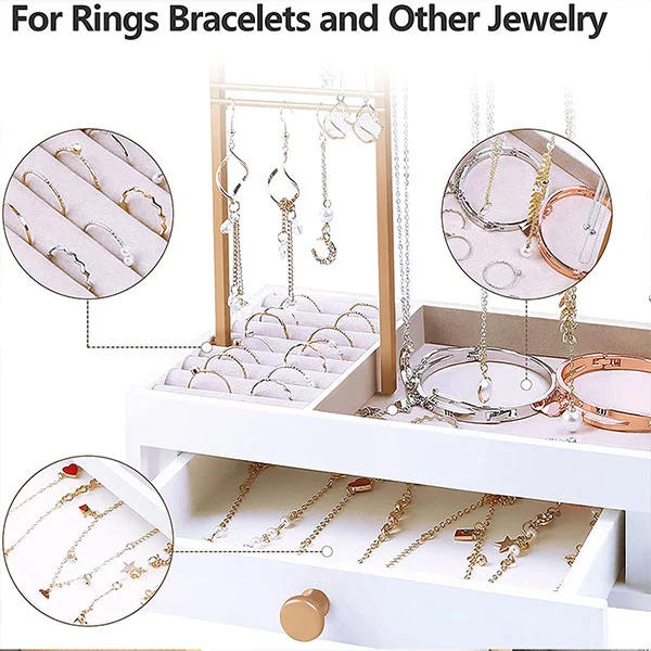 Desktop Metal Personal Jewelry Storage Rack